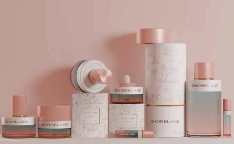 如何用粉色打造优雅且充满海岸灵感的护肤品设计