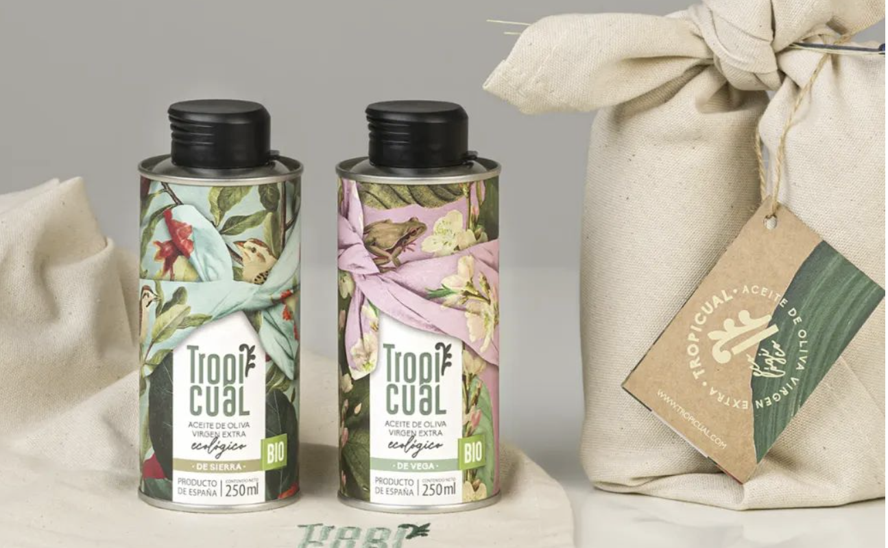 热带有机特级初榨橄榄油包装设计