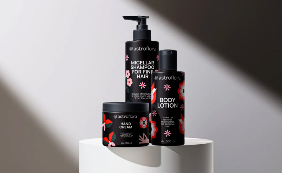 Astroflora护肤品包装设计:自然与科学的平衡 Astroflora护肤品包装设计:自然与科学的平衡