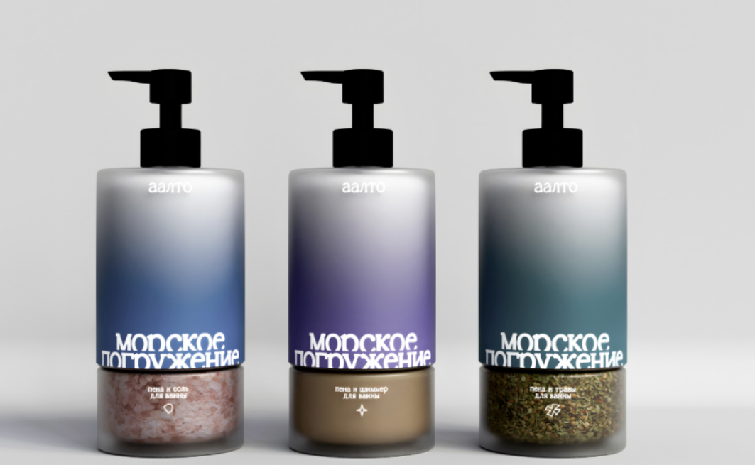 俄罗斯天然化妆品的创意分体包装设计