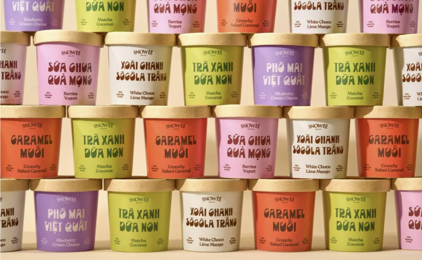 雪威冰淇淋：包装设计中的椭圆之美