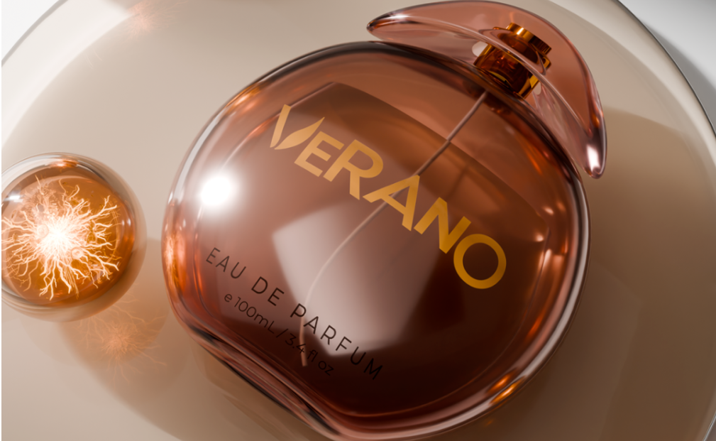 Verano香水品牌包装,独特的瓶盖设计 Verano香水品牌包装,独特的瓶盖设计