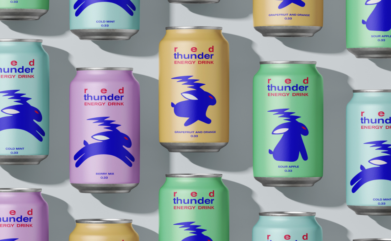 狼獾之力:红雷饮料包装设计的力量与神秘 狼獾之力:红雷饮料包装设计的力量与神秘