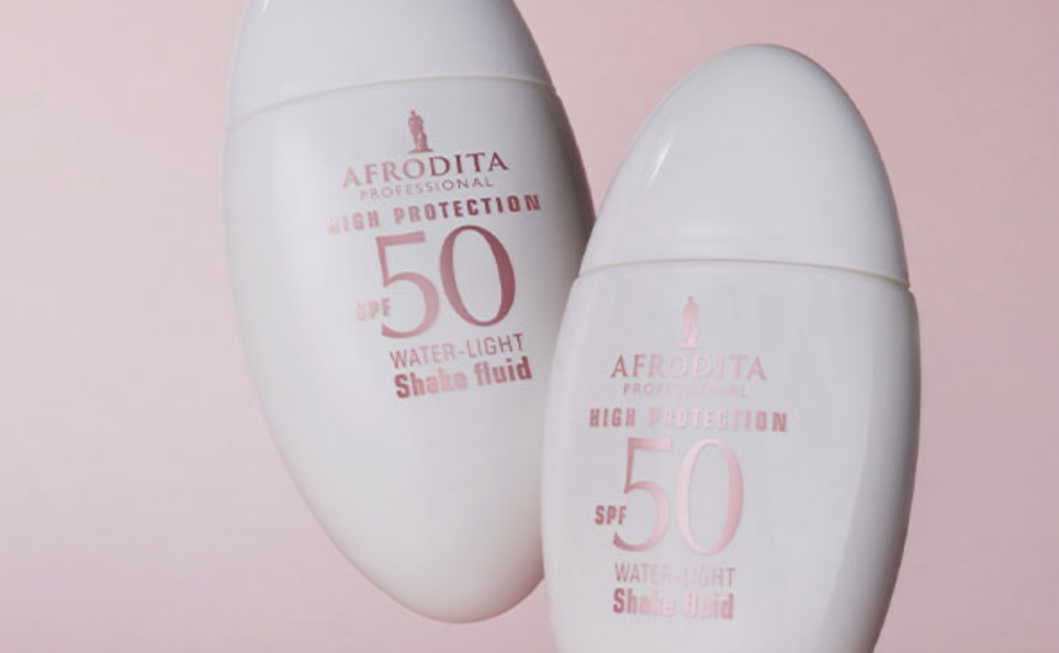 随时随地的防晒护理：Afrodita 摇晃液的椭圆形瓶盖