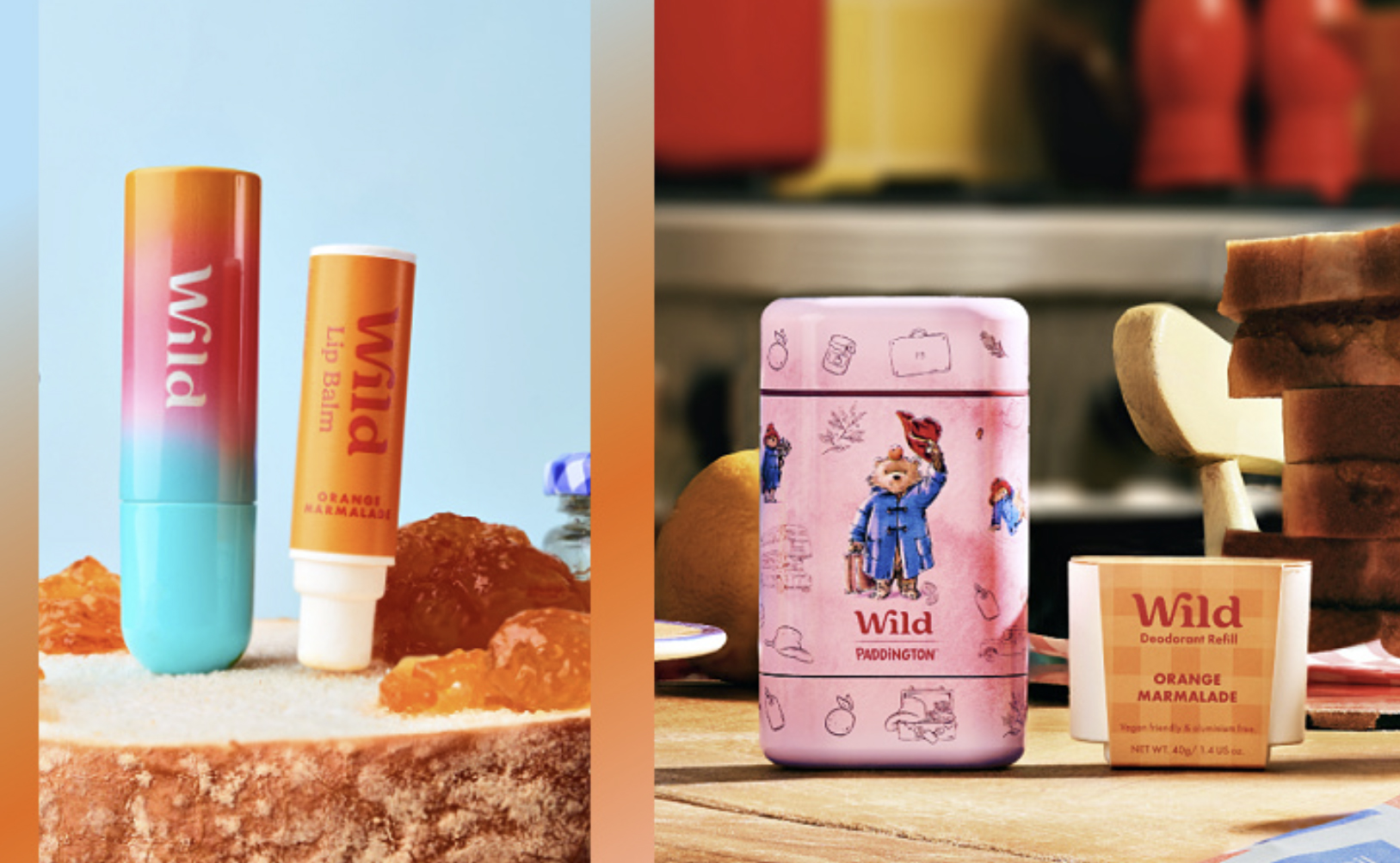Wild 新款可重复填充除臭剂盒以帕丁顿熊为特色